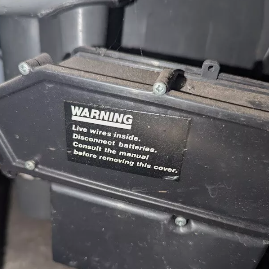 Control Box Sticker